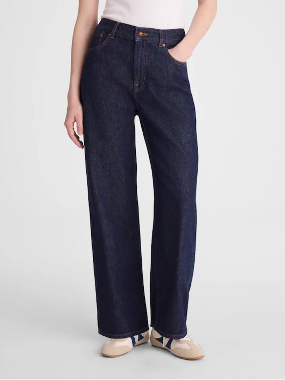 Madewell The Perfect Vintage Wide-Leg Jean in Airy Denim Size 27
